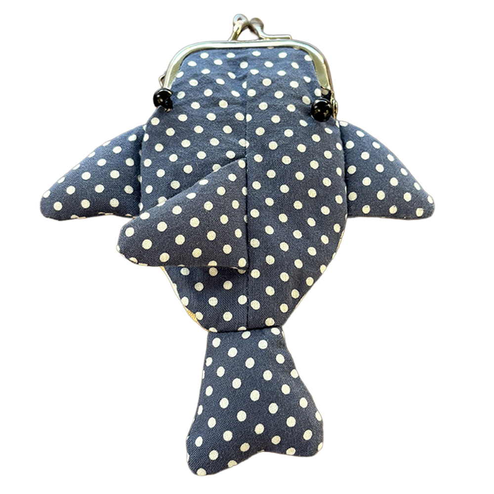 がま口ポーチ・ジンベイザメ型 小