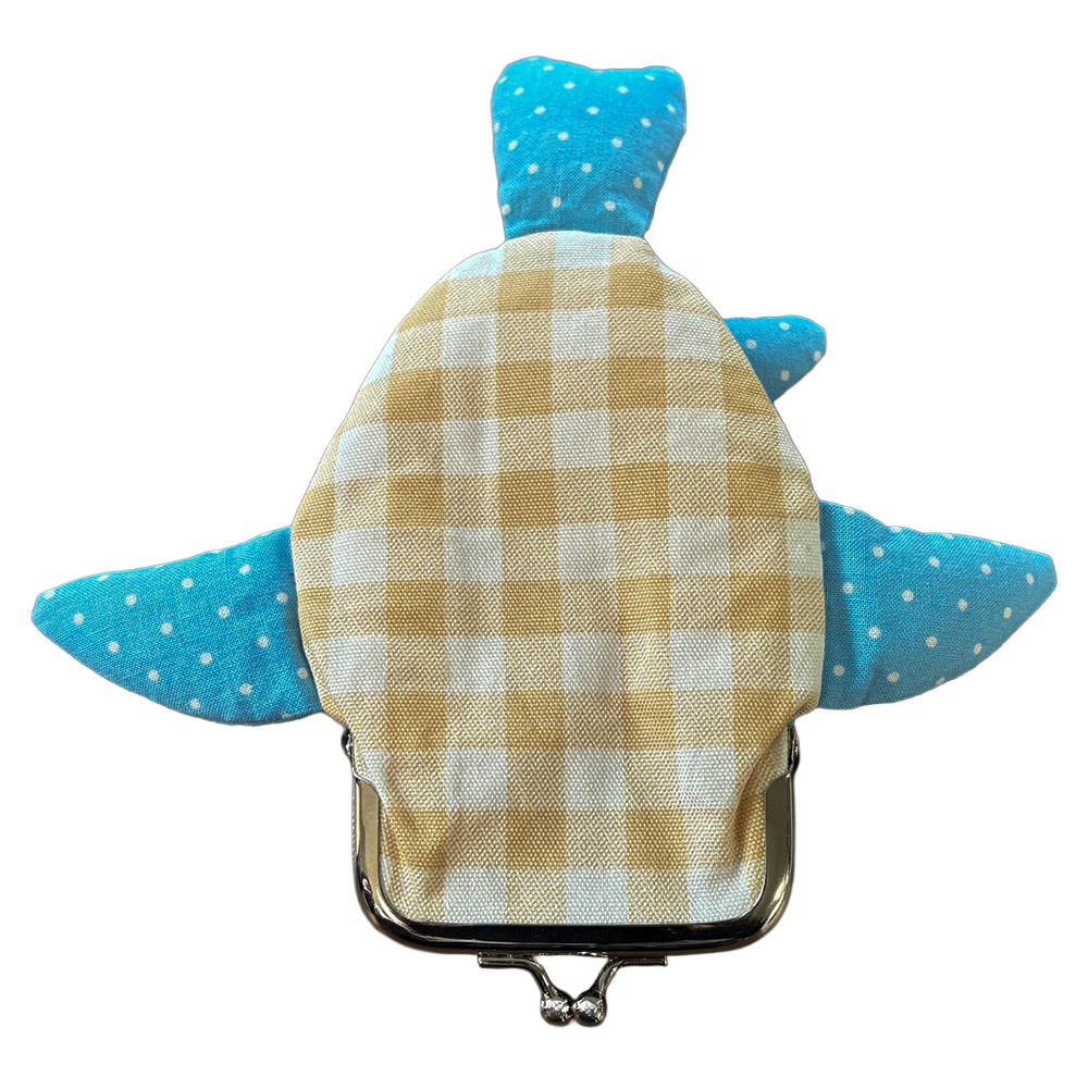 がま口ポーチ・ジンベイザメ型 中